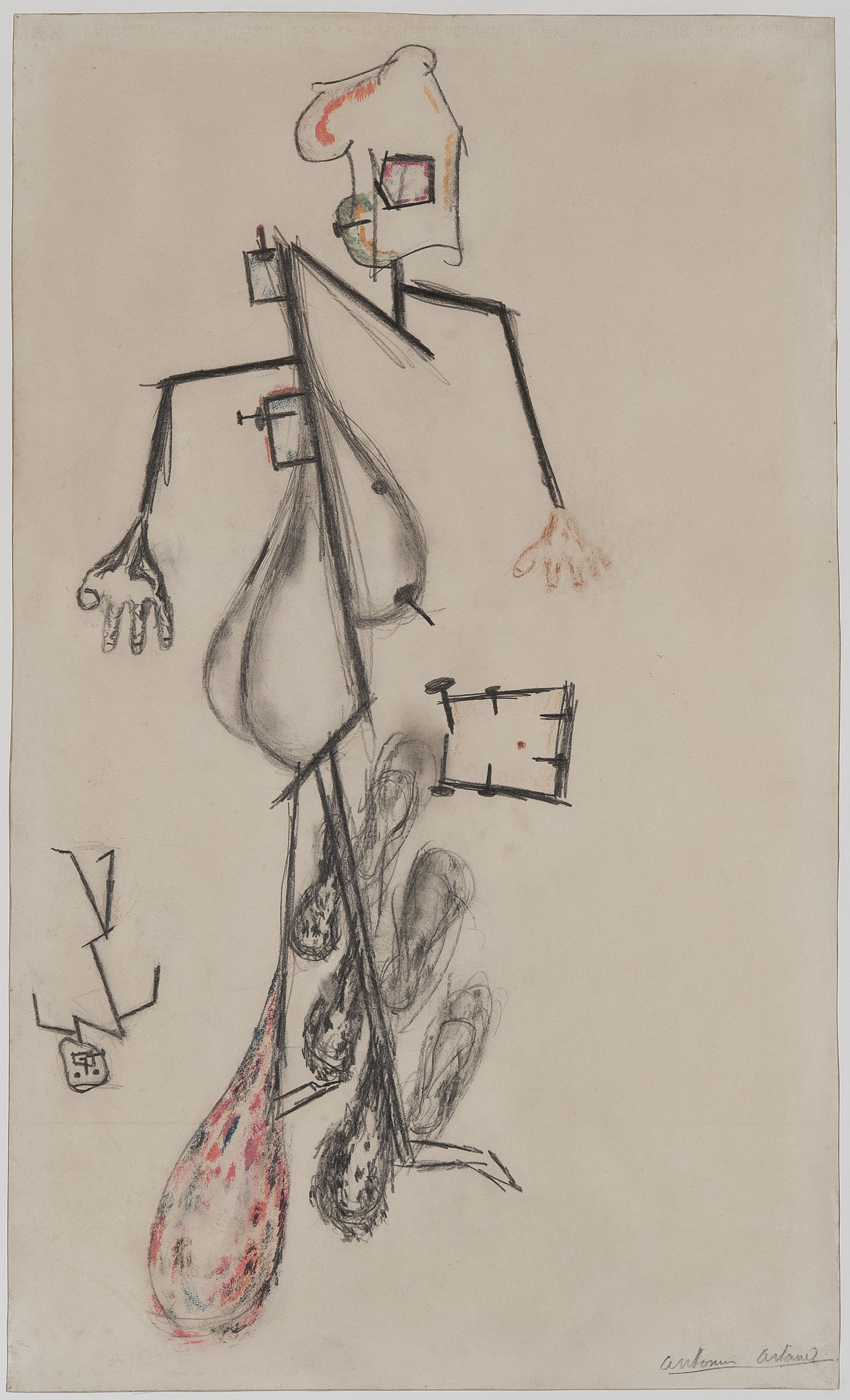 Antonin Artaud, "L'Homme et sa douleur", 1946  © Ville de Marseille, Dist. GrandPalaisRmn / Claude Almodovar| Michel Vialle