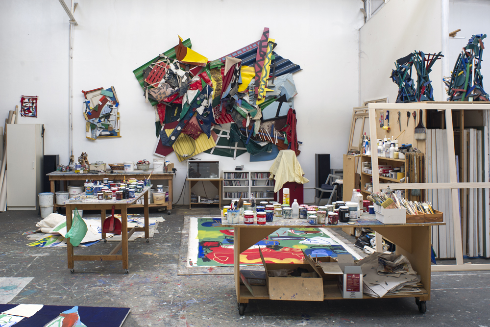 Jan Voss Arcueil, vues d'atelier, 2016. Courtesy Galerie Lelong & Co © Jean Marie del Moral