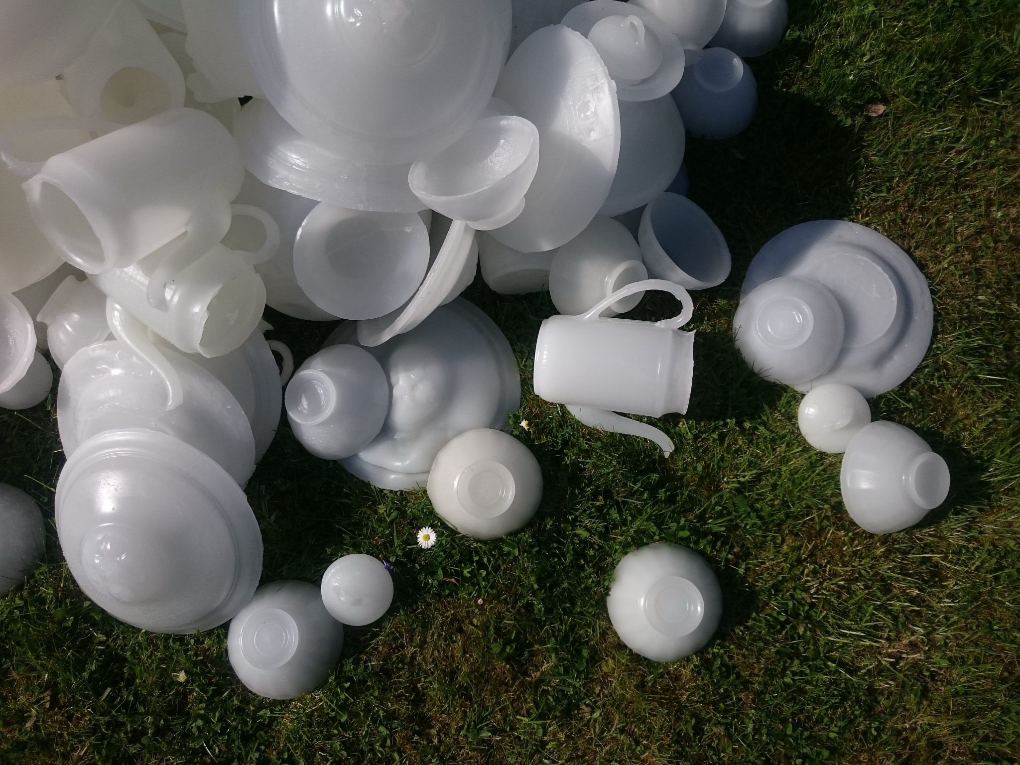 Elise Grenois, exposition view of Au four et au moulin, Sarreguemines museum, 2018