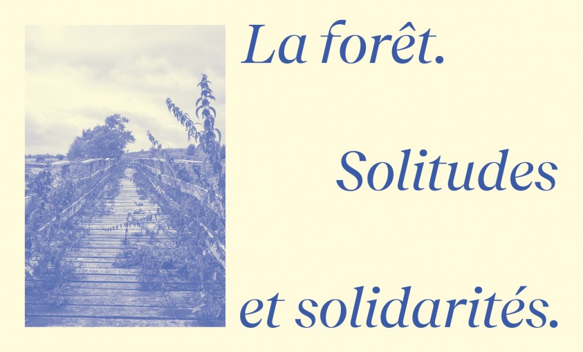 Poster of La forêt. Solitudes et solidarités, the exhibition at Cercle Cité from October 11, 2025 to January 18, 2026