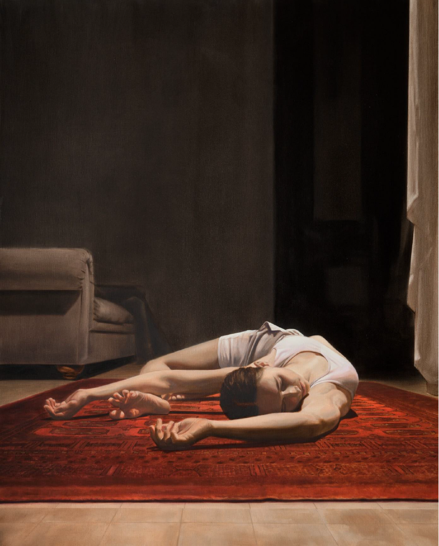 Lara Bloy Celle Qui Regarde Huile Sur Toile 2024