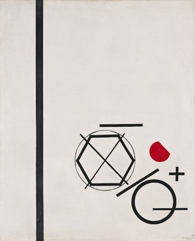 Jo Delahaut, Convenance, 1963, oil on canvas, 99,50 x 80,50 cm