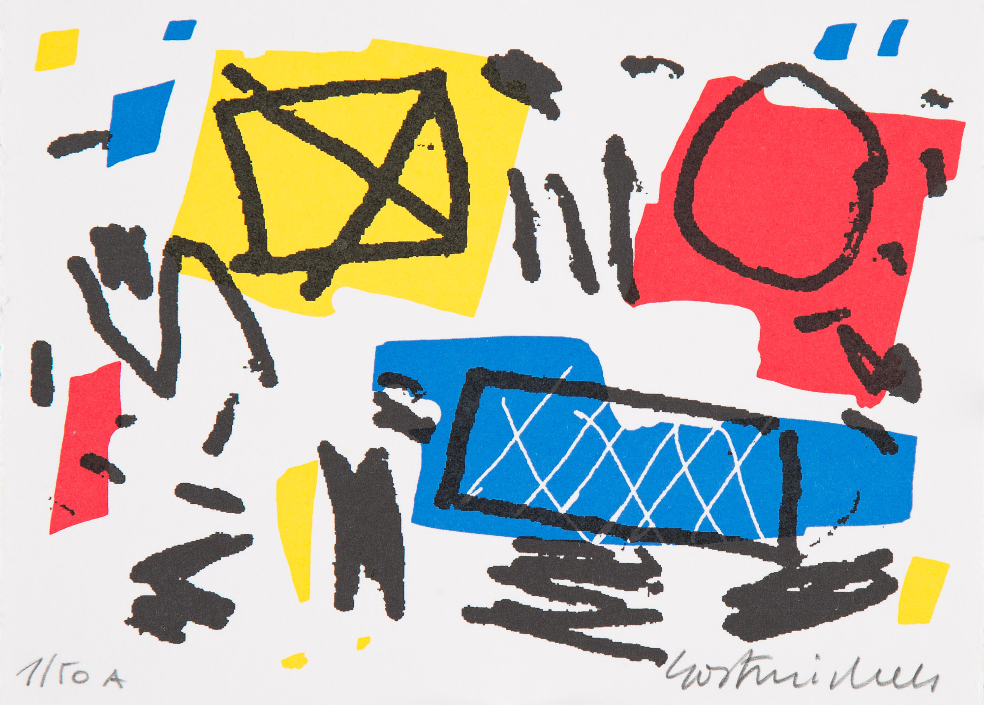 MG-PR0100 - Serigraphy on paper, Ū untitled Ŋ ļ Gast Michels Estate